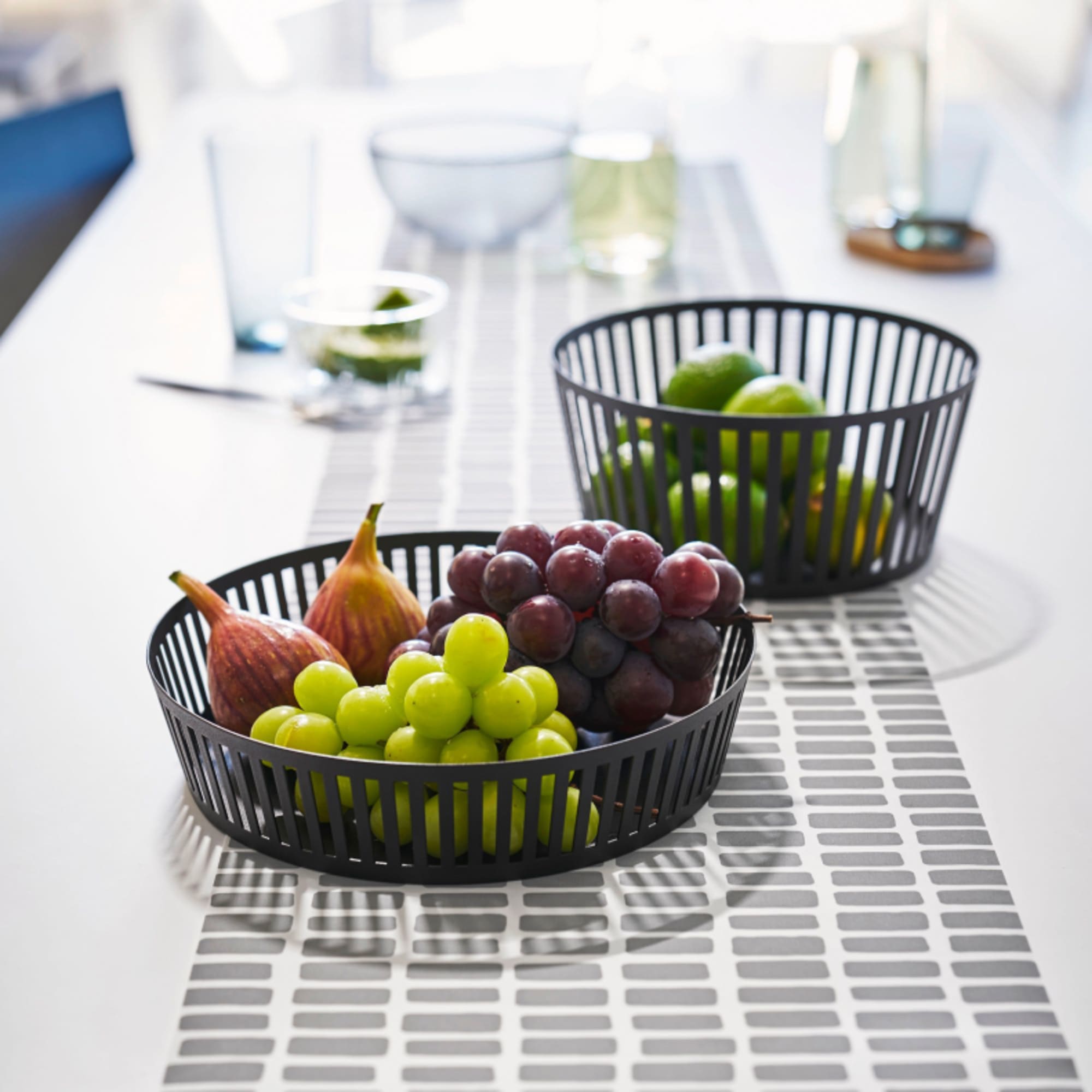 Tower Fruit Basket 25cm Black Kitchen Warehouse™